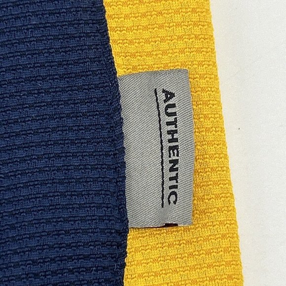 West Virginia Mountaineers Shirt Mens L Blue Nike Team Short Sleeve Polo Fit Dry - Picture 3 of 11